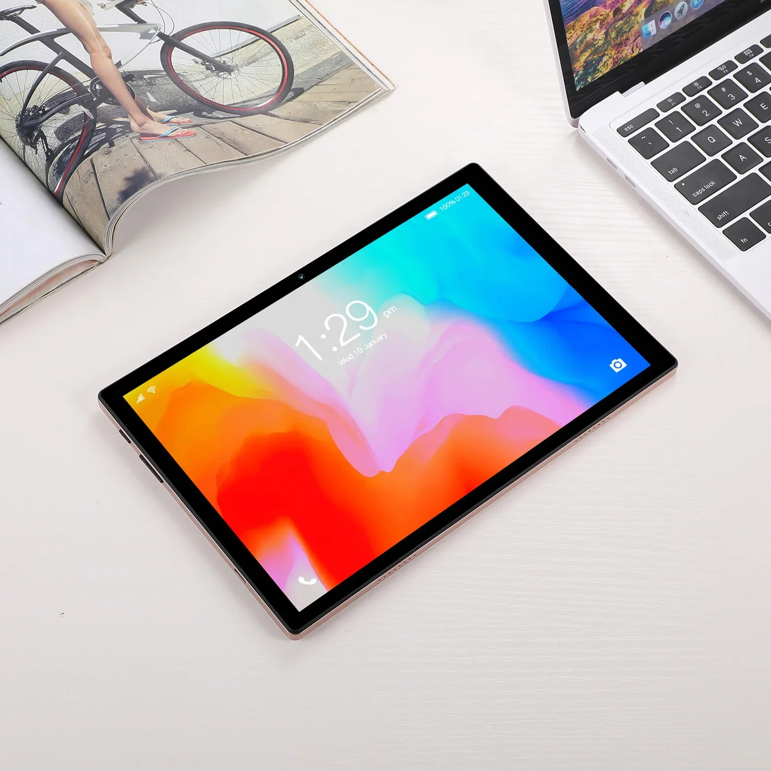 10.1" Android 11 Tablet – 4GB RAM, 64GB, Dual SIM, 1280x800 IPS, 2MP+5MP Cam, 5000mAh Battery Support YouTube pc   Tablet