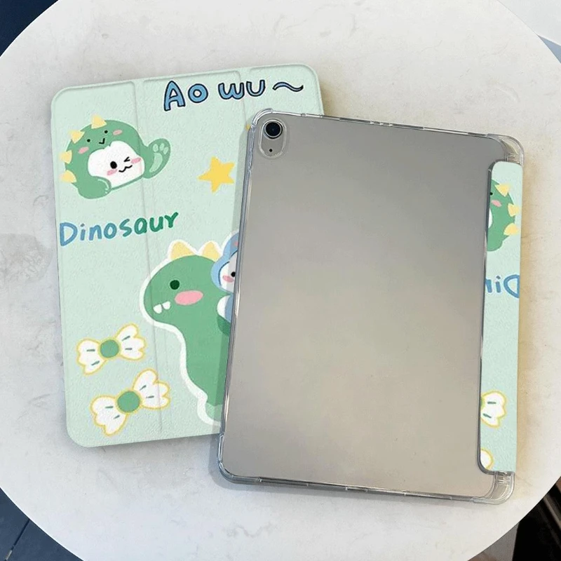 Juste de tablette avec porte-crayon, étui de dessin animé dinosaure, ISub 9 génération, ISub Mini 6 Pro 11 2e merveilleuse 4e iPad Air 5 Air 4 10.9