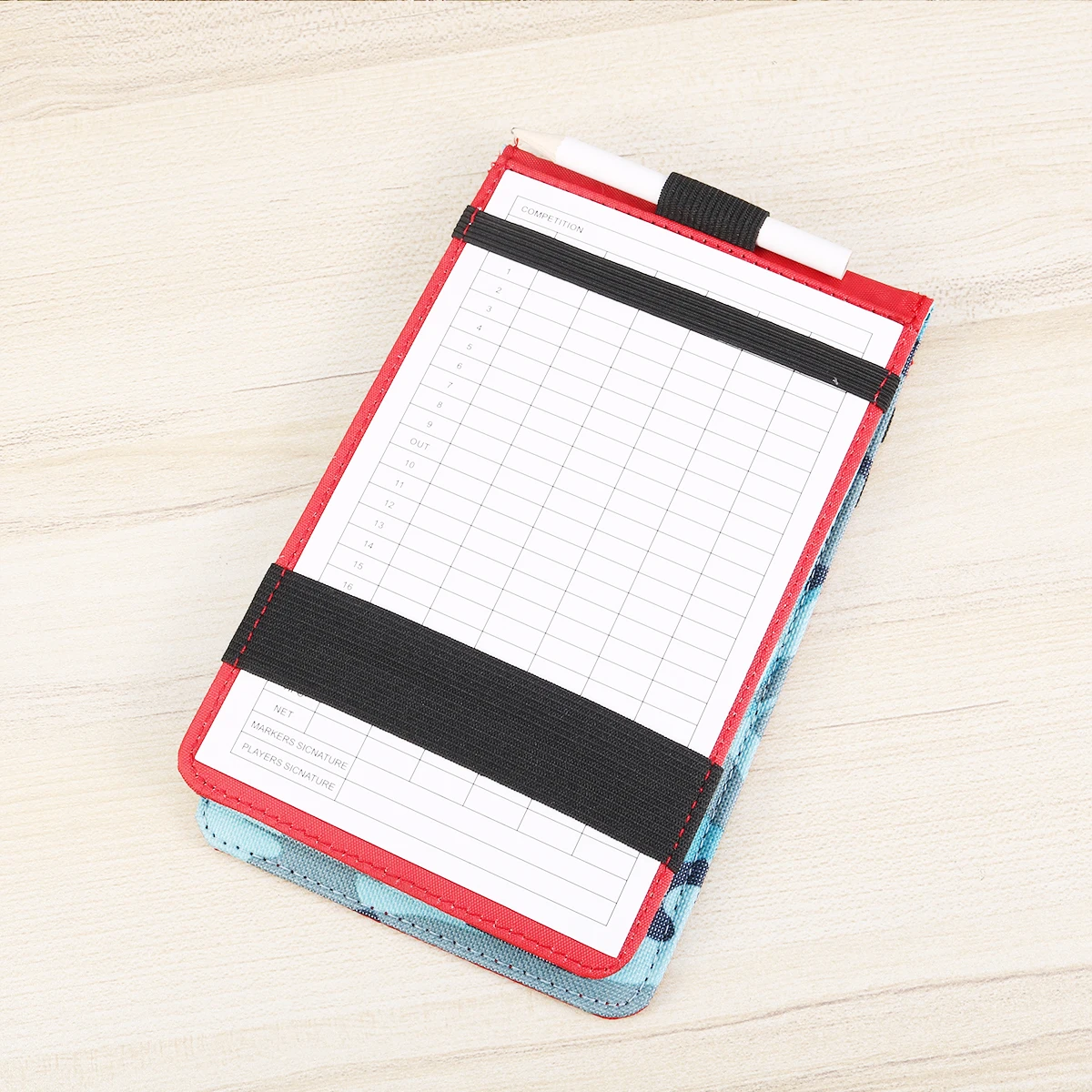 

Golf Scoring Book Lightweight Portable PU Scorecard Holder Durable Great Gift Enthusiasts Standard Compatible Sturdy