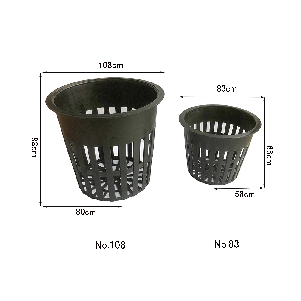 5Pcs Heavy Duty Black Dutch barrel planting basket Plant Grow Net Nursery Pots Cup Hydroponic colonization Mesh plastic Basket