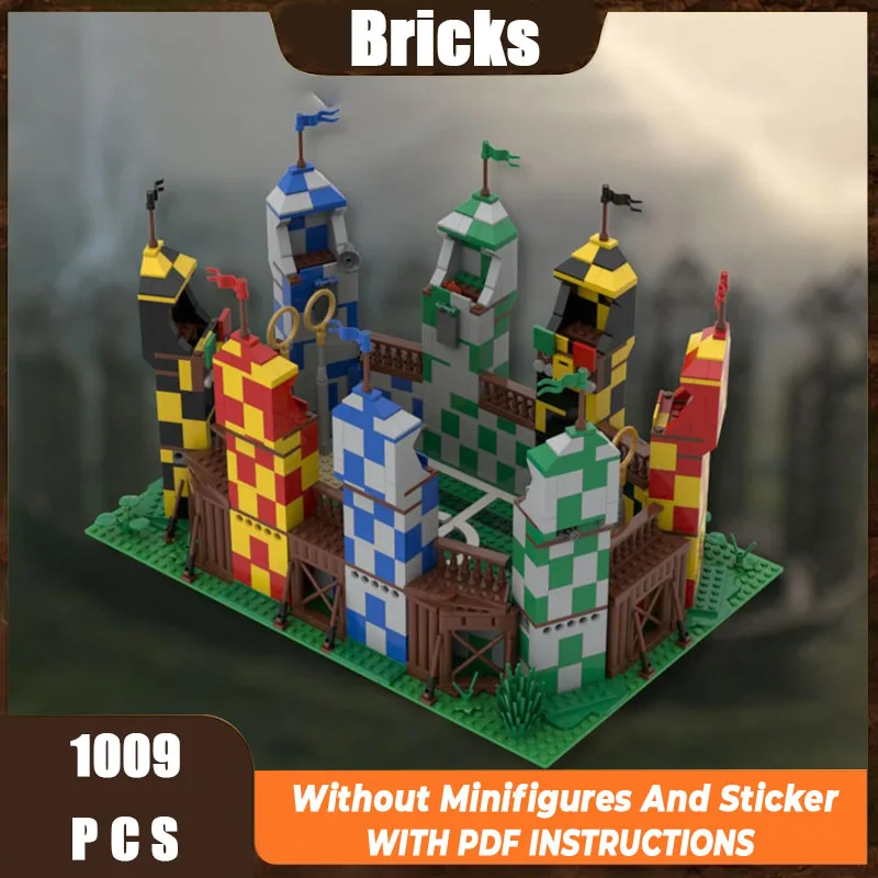 Modulares Schloss für Büro, Wohnheim, Haus, Küche, Bibliothek, Modellbausteine, MOC, Raum der Anforderung, Architektur-Sammlungsspielzeug