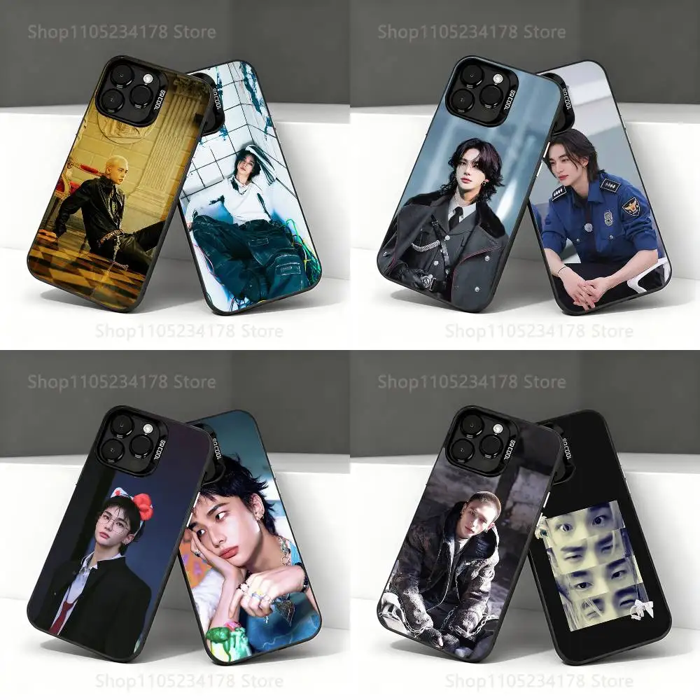 

Korea Singer H-Hyunjins Phone Case For iPhone 17,16,15,14,13,12,11,Pro,Max,Plus,E,Air,Mini Anti Fall Black Bumper