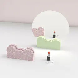 Creative Cement Mirror Support Frame Mold Concrete Aromatherapy Gypsum Mirror Bracket Silicone Molds Terrazzo Mould Jesmonite