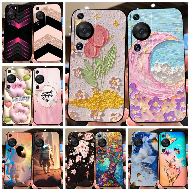 Case For Huawei P60 P60 Pro Phone Case Animal Cover For Huawei P60 Pro Coque For Huawei P 60 Art Soft Silicon Bumper Fundas