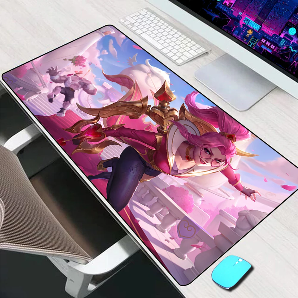 League Of Legends Heartfinder Pad Mouse Kulit Aksesori Gaming Besar Mouse Mat Keyboard Pad Meja PC Gamer Mousepad Komputer