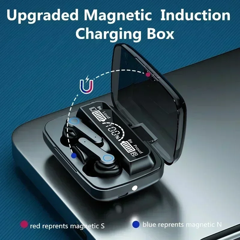 Auriculares TWS inteligentes con Control táctil, inalámbricos, compatibles con Bluetooth, pantalla LED resistente al agua con micrófono