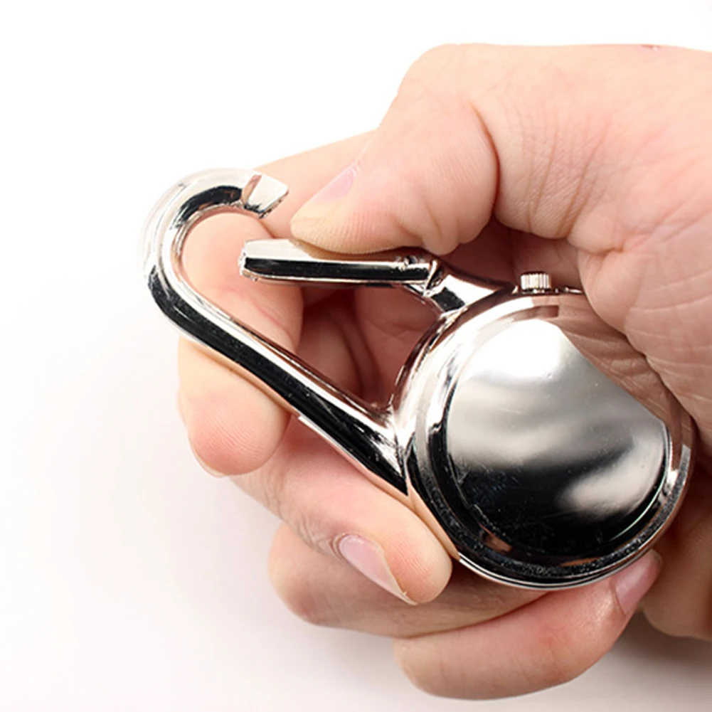 

Glow in The Dark Unisex Pocket Watch Clip on Multi-Function Digital Carabiner Watch Carabiner Watches For Hiking Mountaineering