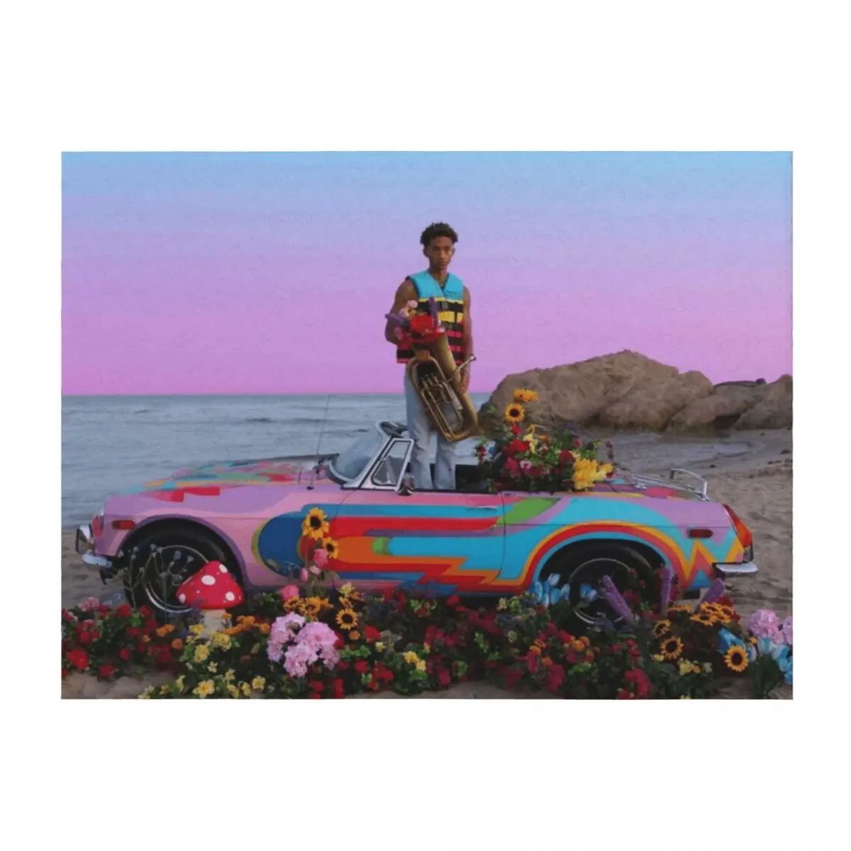 

CTV3 Jaden Smith - Cool Tape Volume 3 Throw Blanket Luxury Throw bed plaid Comforter Flannel Blankets