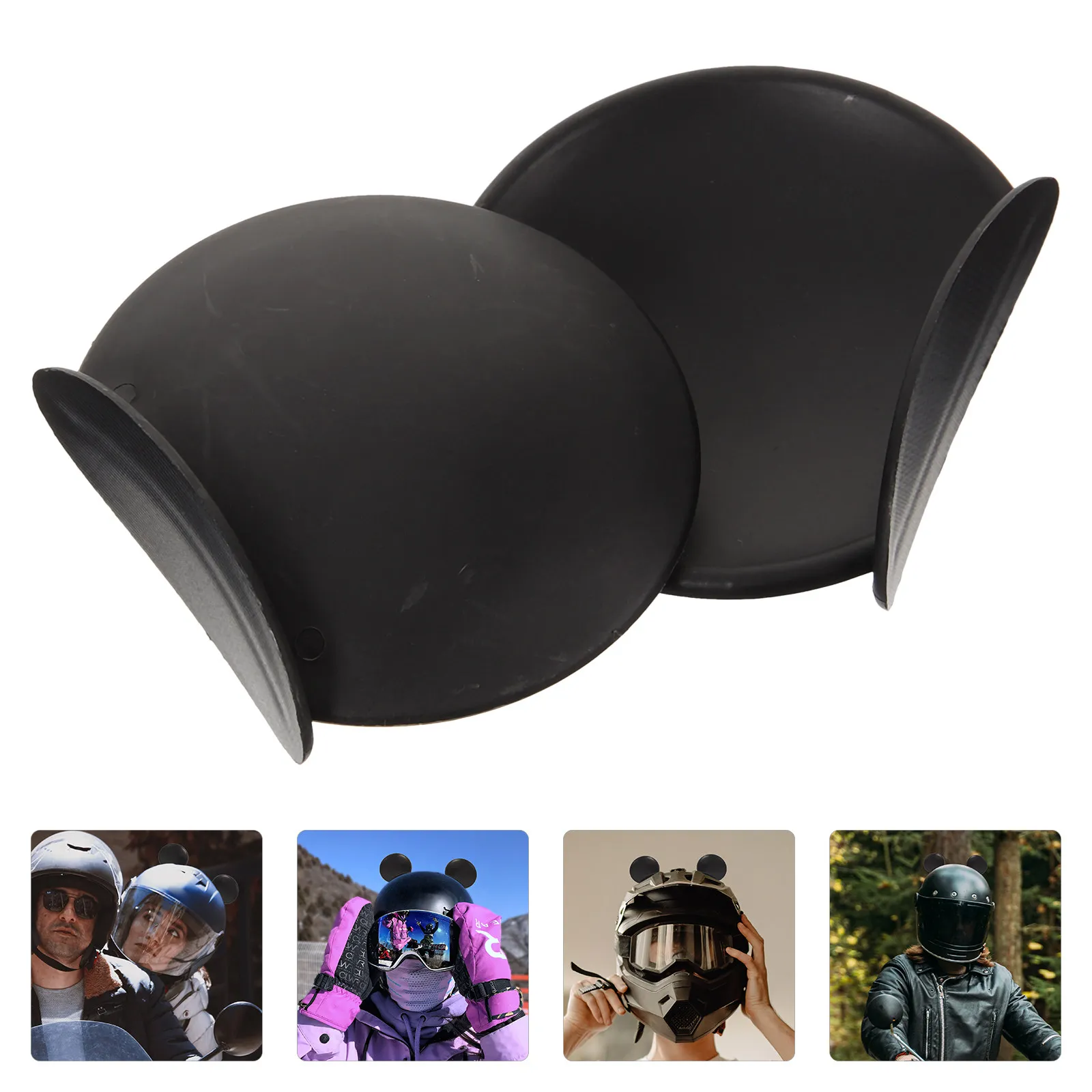 

1Pair Rat Ears Decor for Motorbike Motorcycle Scooter Helmets Accessories Animal Ear Ornament Stylish Fun Eye