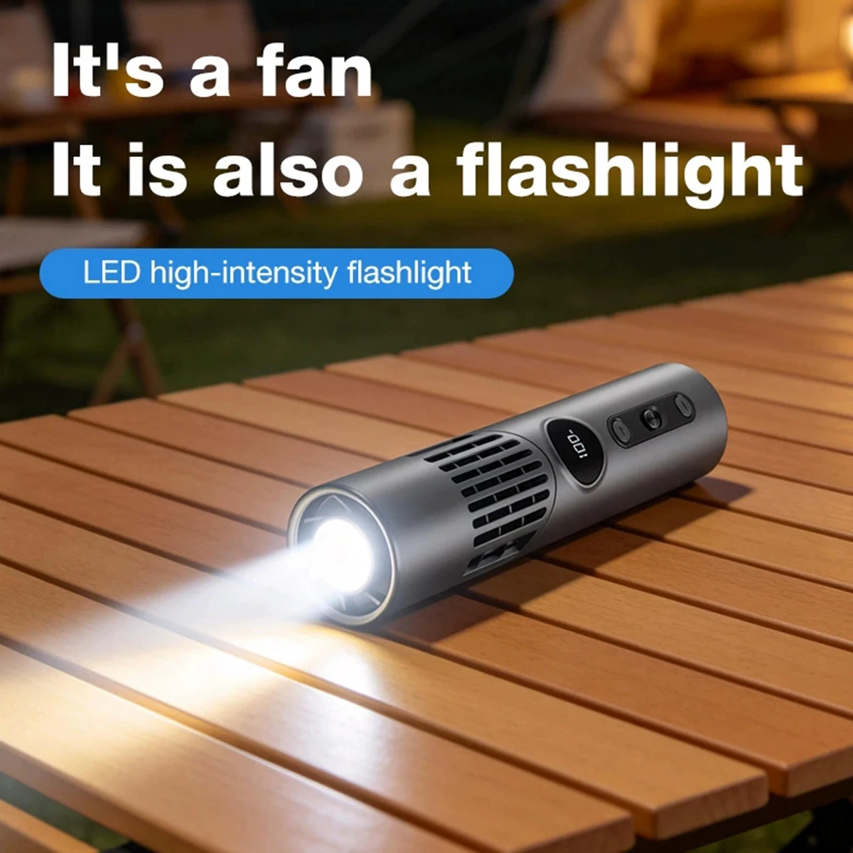 Lipstick Fan Multi-functional Mini Fan LED Flashlight Outdoor Portable Handheld Small Fan Rechargeable Hanging Mini Pocket Fan