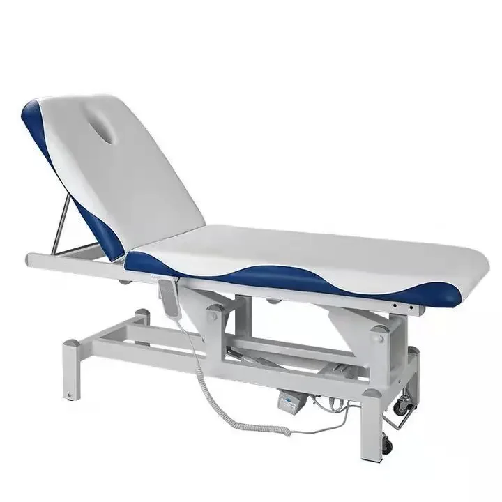 2022 best  black massage bed electric lifting elevation massage table spa adjustable