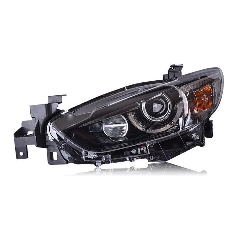 نمط السيارة لمازدا 6 Atenza Mazda6 2014-2019 الجبهة مصباح DRL العلوي بدوره إشارة تسليط الضوء على كامل LED لمبات العارض عدسة السيارات