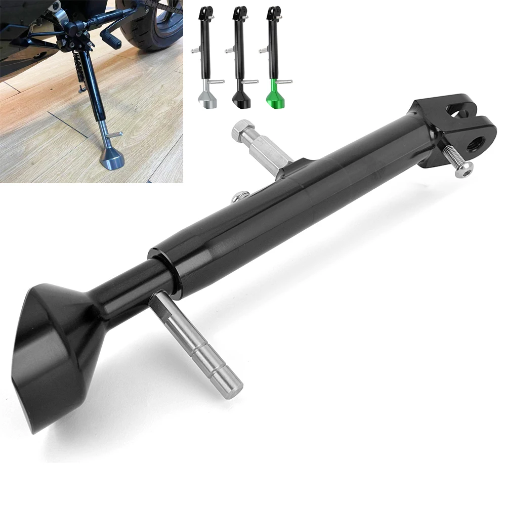 

Adjustable Kickstand Foot Side Stand Support For Kawasaki ZX4R ZX4RR 2024 ZX-4R ZX-4RR ZX 4R 4RR