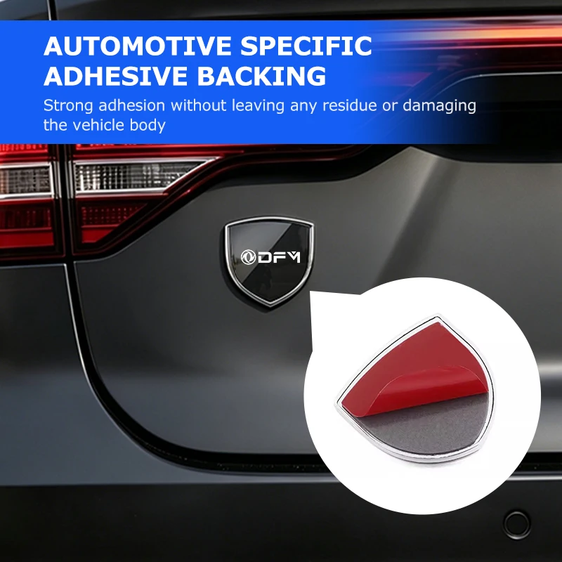 For Dongfeng Motor Car Alloy Sticker Shield Styling Emblem Accessories DFM Aeolus ax3 k01 Ax5 580 DFSK Glory 360 Cefiro MX6 S50 view 2