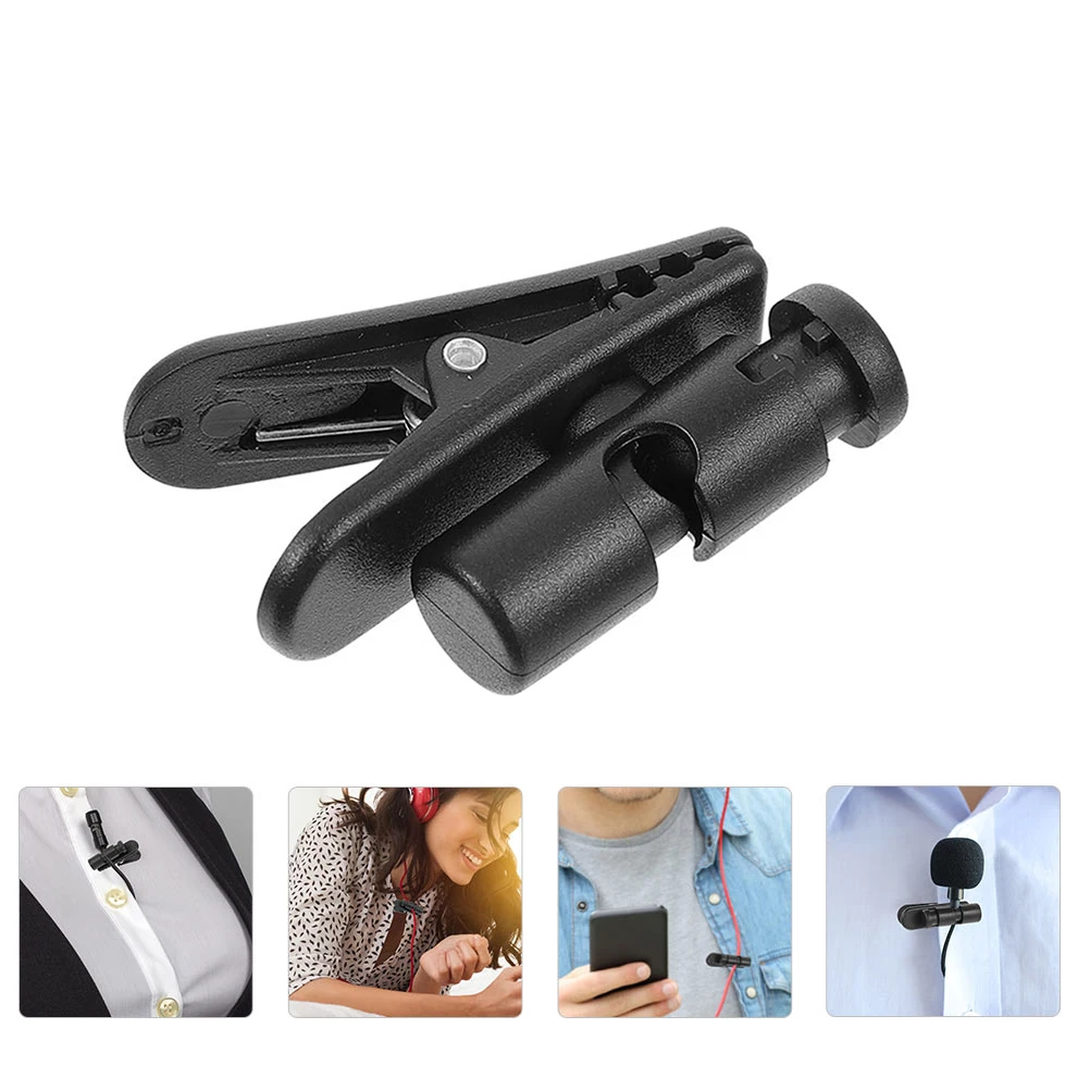 

6 Pcs Headphone Cable Clip Headset Wire Clamps Earphone Clips Fixed Compact Microphone Supply