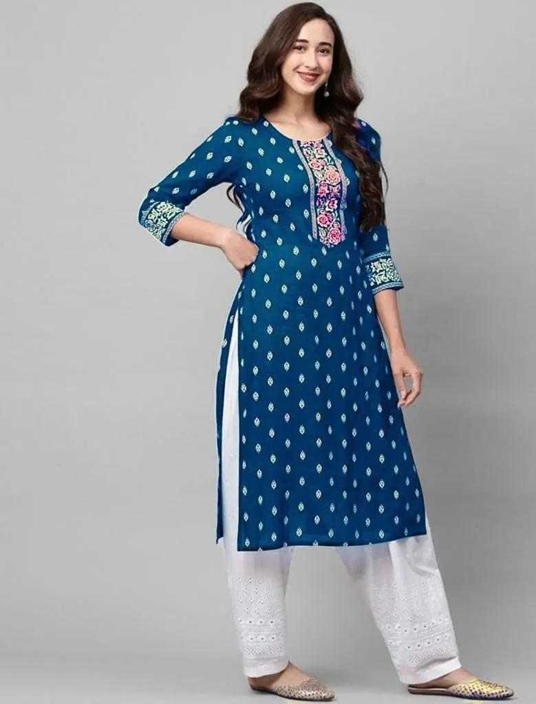 Women's kurt fashionable and elegant long sleeved straight tube casual O-neck peacock pattern new comfortable dress