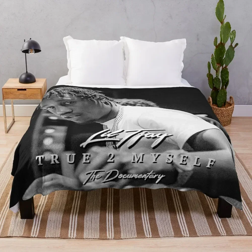 Sixya New Lil True 2 tot mezelf American Tour 2019 Gooi deken Flanel kerstcadeaus voor decoratieve bankdekens