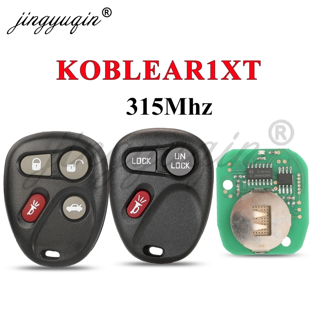 jingyuqin KOBLEAR1XT Keyless Remote For Chevrolet Silverado Suburban S10 Tahoe Fit GMC Yukon Sierra Buick 315Mhz Car Key Fob