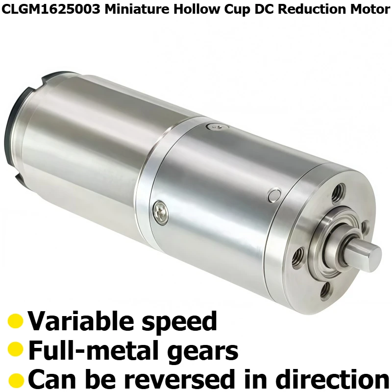 CLGM1625003 Mini Hollow Cup Direct-Flow Planetary Reducer Motor, 12V Adjustable Low-Speed Motor