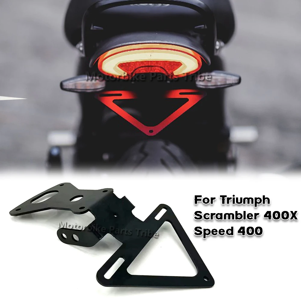 For Triumph Speed 400 Speed400 Scrambler 400X Scrambler 400 X 2024 Motorcycle Tail Tidy Fender Eliminator License Plate Holder