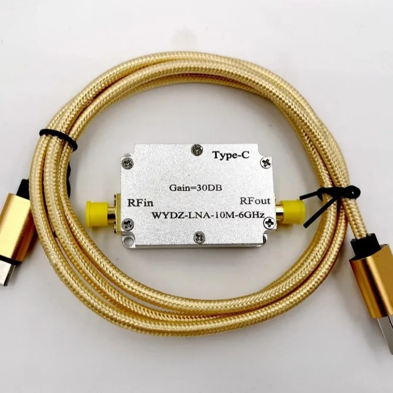 High Flatness Receiving Amplifier 10M-6GHz Gain 30DB RF Driven Hackrf One Reception Software Radio Receiver SMA