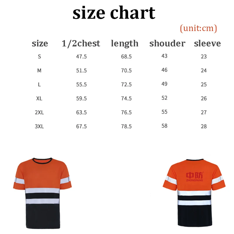 Logo Custom Hi Vis T Shirt Reflective Safety Lime Orange Short Sleeve High Visibility O-Neck Shirt Two Tone Workwear