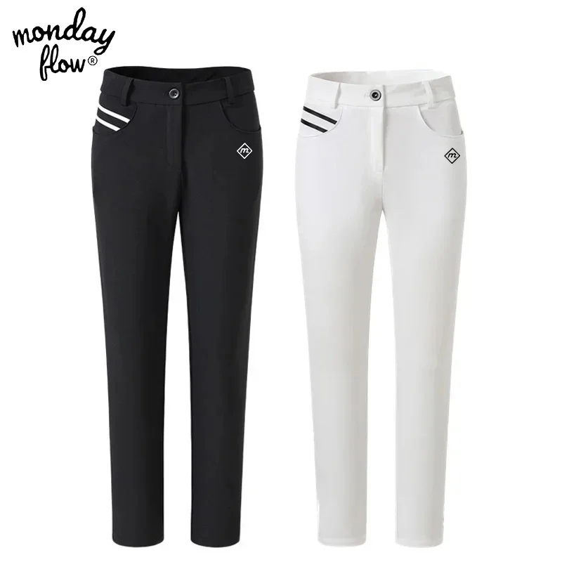 

Monday Flow Women Golf Pants Summer Clothing Outdoor Sports Team Apparel Dry Fit Breathable Long Pants for Ladies Trousers