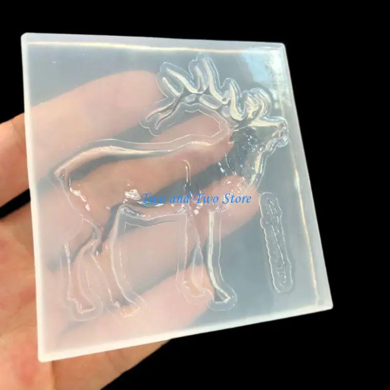 

HX6F Resin Mold Silicone Epoxy Casting Mold Deer Antler Elephant Elk Mold DIY Home