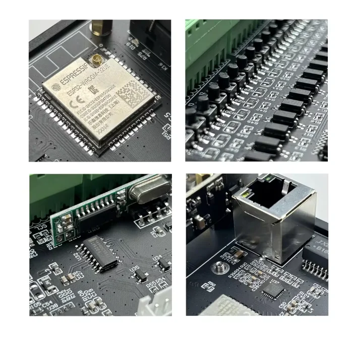 KC868-E16P 16A ESP32 poe Модуль реле на DIN-рейку Ethernet RS485 для дома Asstant Esphome Tasmota Расширение автобуса IIC
