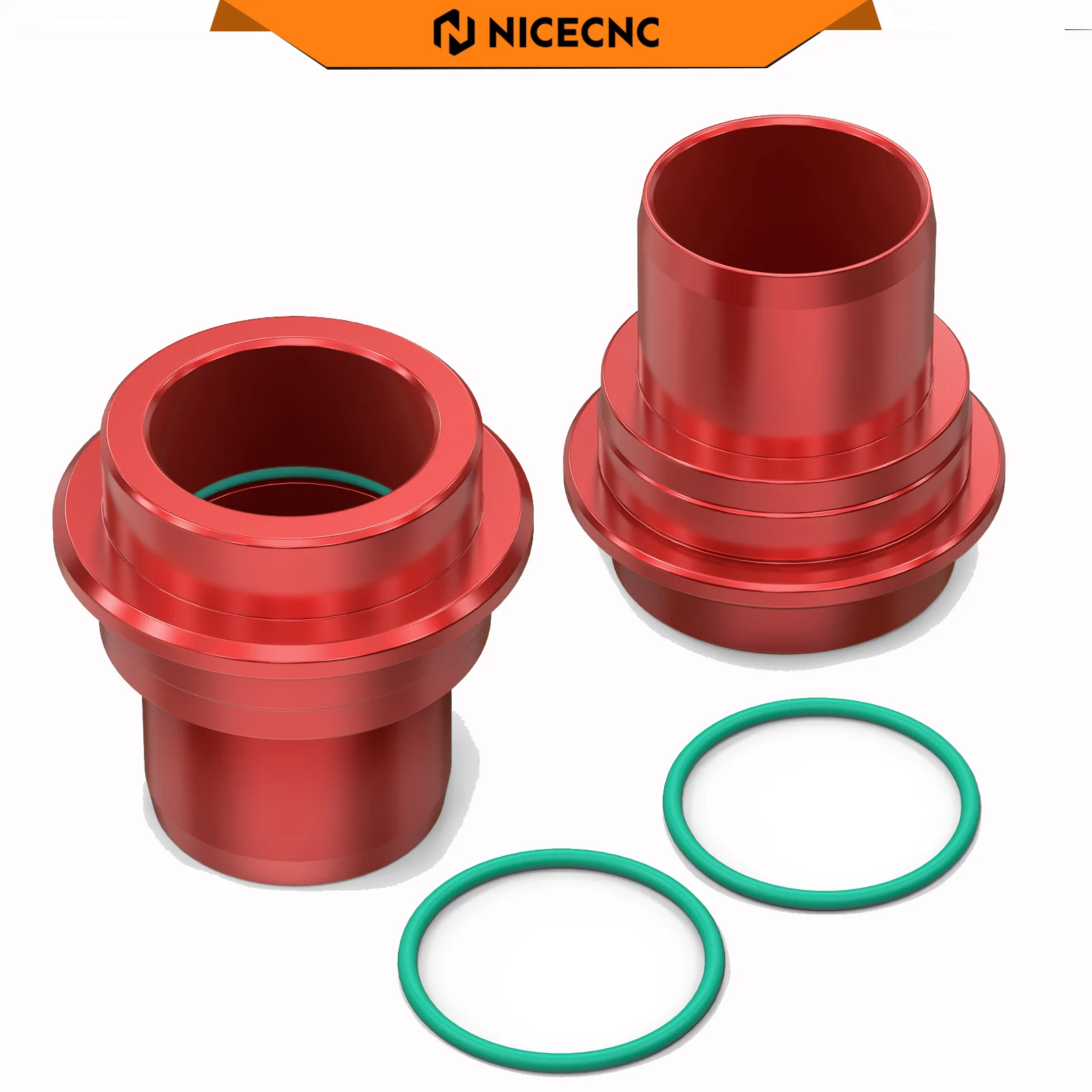 NICECNC Front Wheel Spacers Hub Collars With O-rings For Stark Varg EX MX 2024-2025 Electrical Bike 7075-T6 Aluminum Anodization
