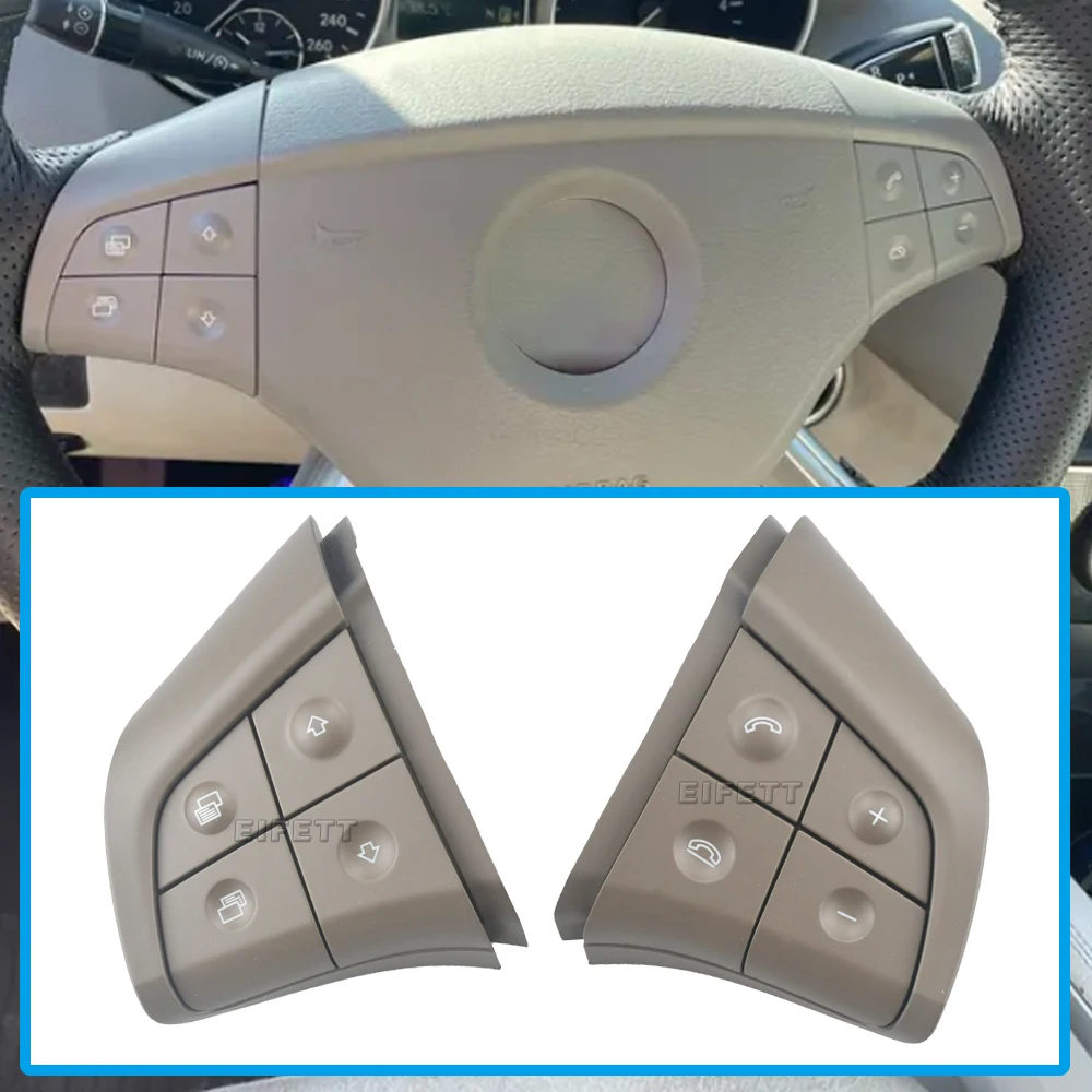 

A164 820 7910 9116 16482079109116 Автомобильная кнопка на руле, 8 ключей для Mercedes-Benz ML GL B R-Class W164 W245 W251, автозапчасти