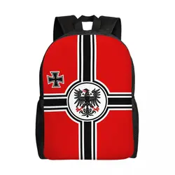 Custom German DK Reich Empire Of Flag Travel Backpack  School Computer Bookbag Germany Proud College Student Daypack Bags