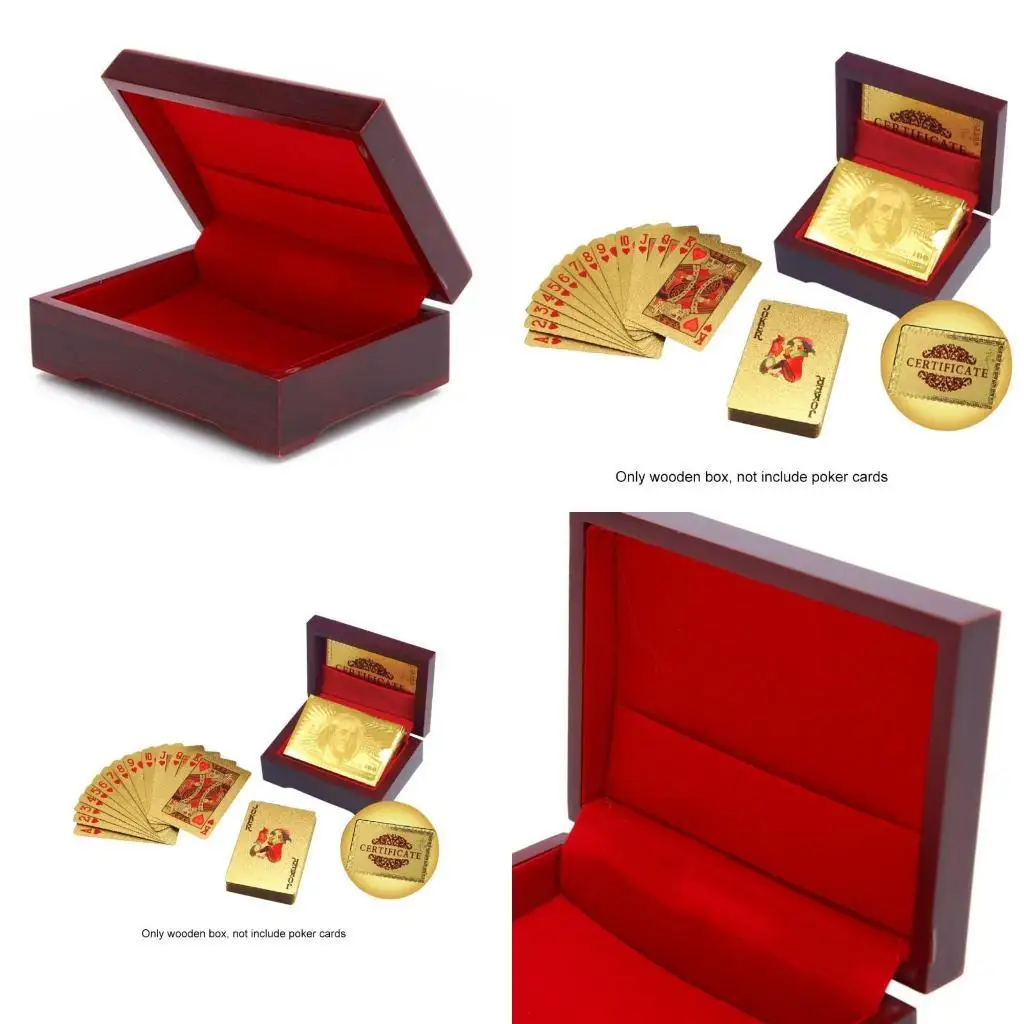 

652F Покерные карты контейнер винтажный держатель Организатор коробки для игры в покерные карты коробка