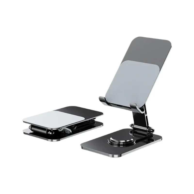 All-metal Non-slip Foldable Mobile Phone Holder Desktop 360-degree Rotating Height Adjustable Mobile Phone Holder Lazy