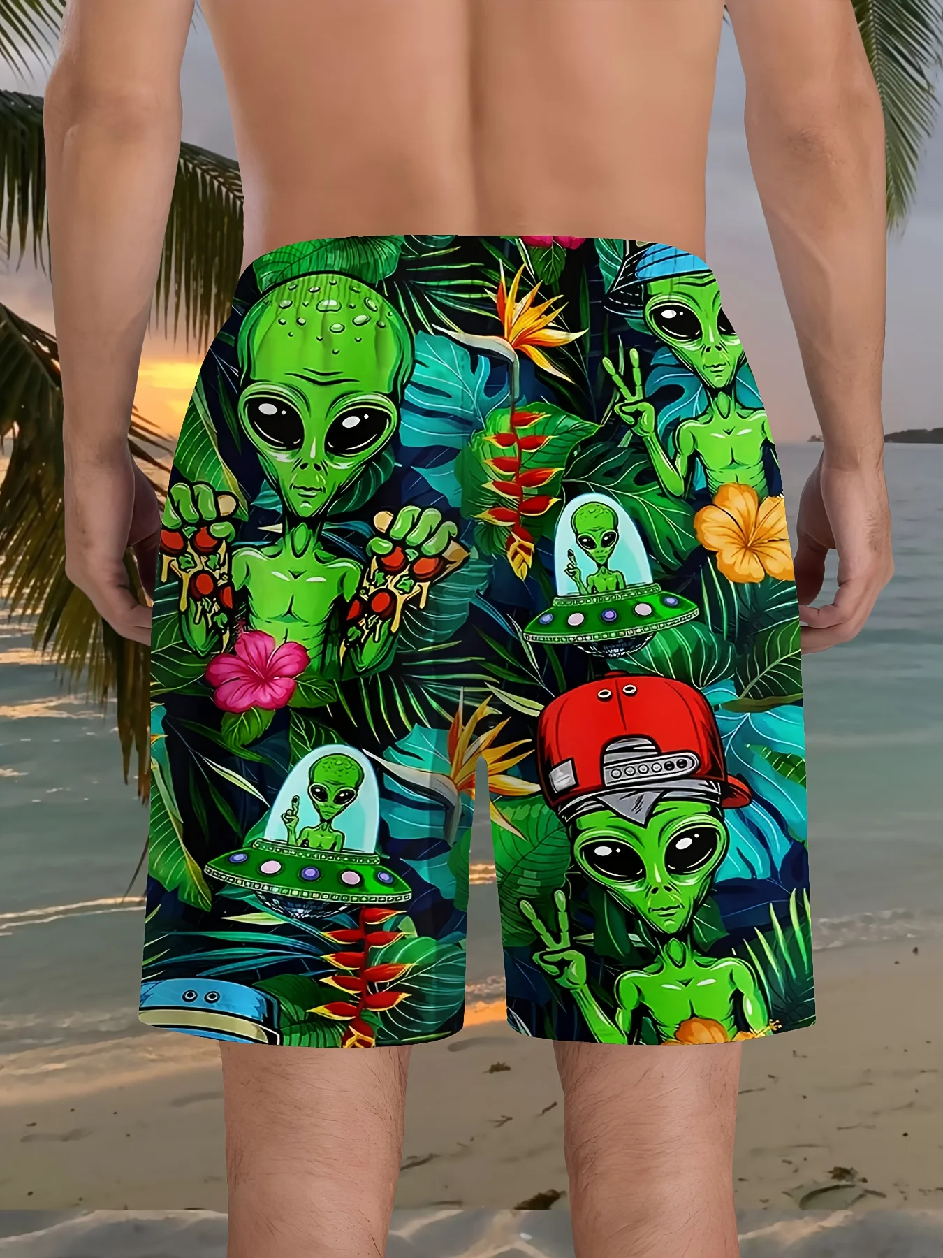 2026 Summer Men's Short Pants with 3D Print Breathable Lightweight Comfortable for Roller Skating and Hip Hop Men's Pants