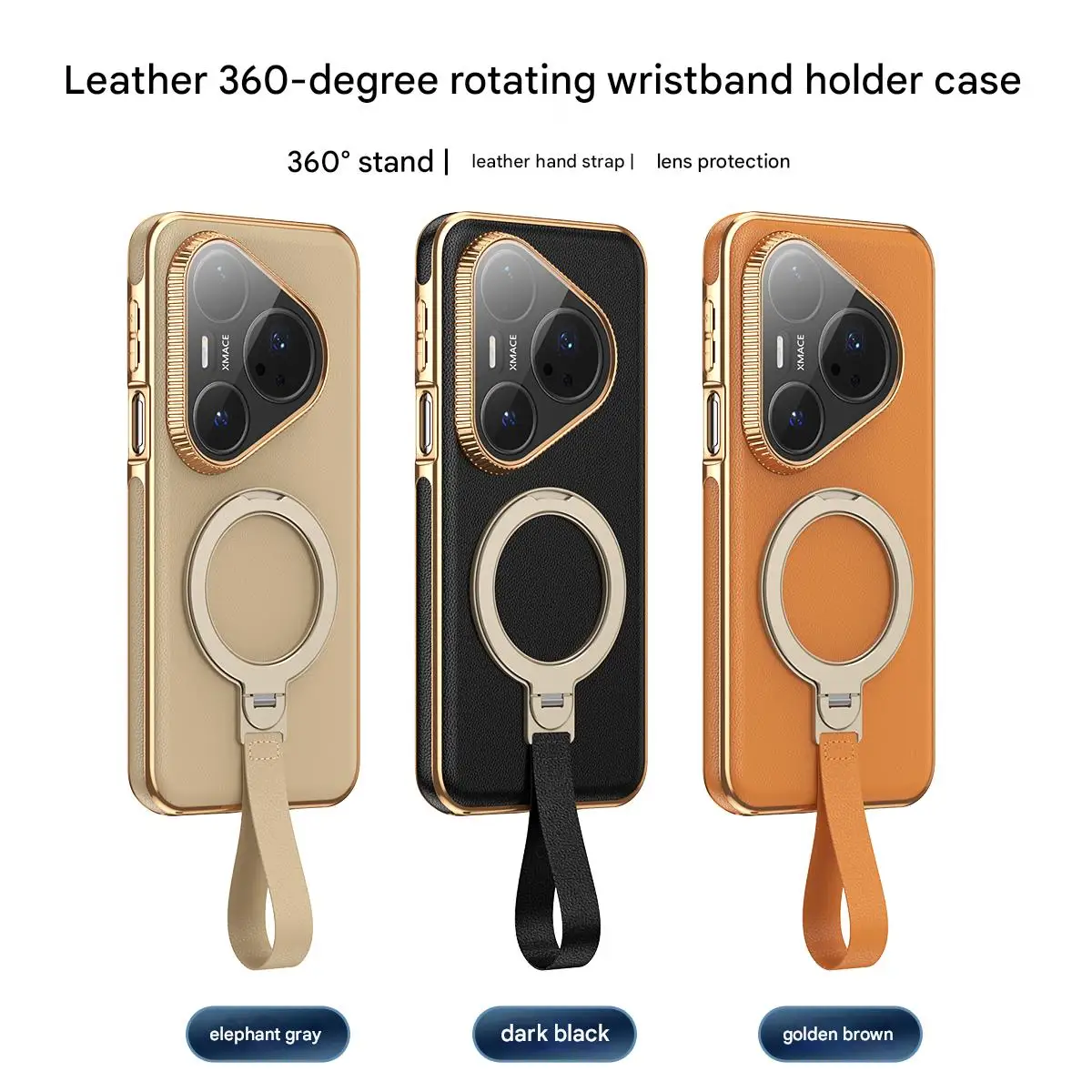 

кожаный чехол для huawei pura 80 ultra pura 70 pro plus huawei mate 60 pro mate 70 pro plus чехол с вращающейся подставкой MagSafe Case