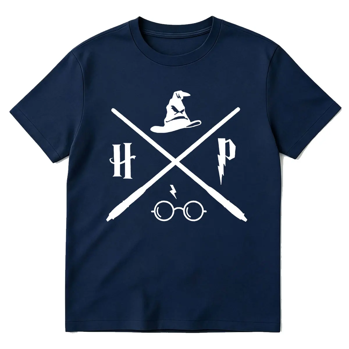 Wizard Potter Glasses Move Symbol Lustiges Grafik-T-Shirt für Männer und Frauen, Kleidung, modisch, hochwertiges Kurzarm-T-Shirt aus 100 % Baumwolle – Detail 7