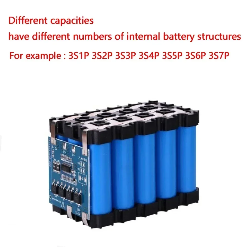 12V 3Ah-21Ah 18650 Lithium Battery Pack 3S2P-3S7P Rechargeable Battery for Solar Energy Electric LED Battery 12.6v 3A Charger