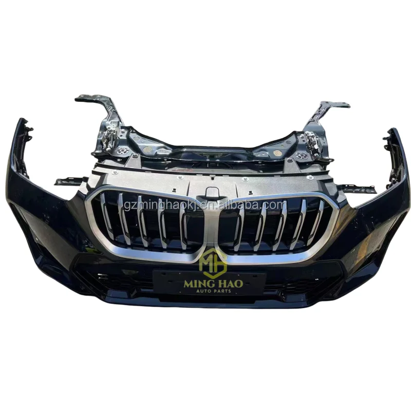 2021-2024 Model Year for X1 F48 F49 Front Accessories Complete Front Bumper with Grille and Radiator, Headlights and Bumper - view 3