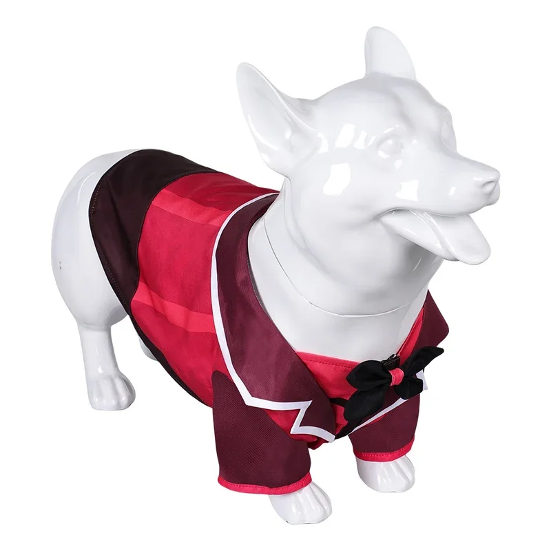 Alastor-Disfraz de perro mascota, trajes de Cosplay de dibujos animados Hell Inn, ropa para cachorros, accesorios para traje de fiesta de Halloween