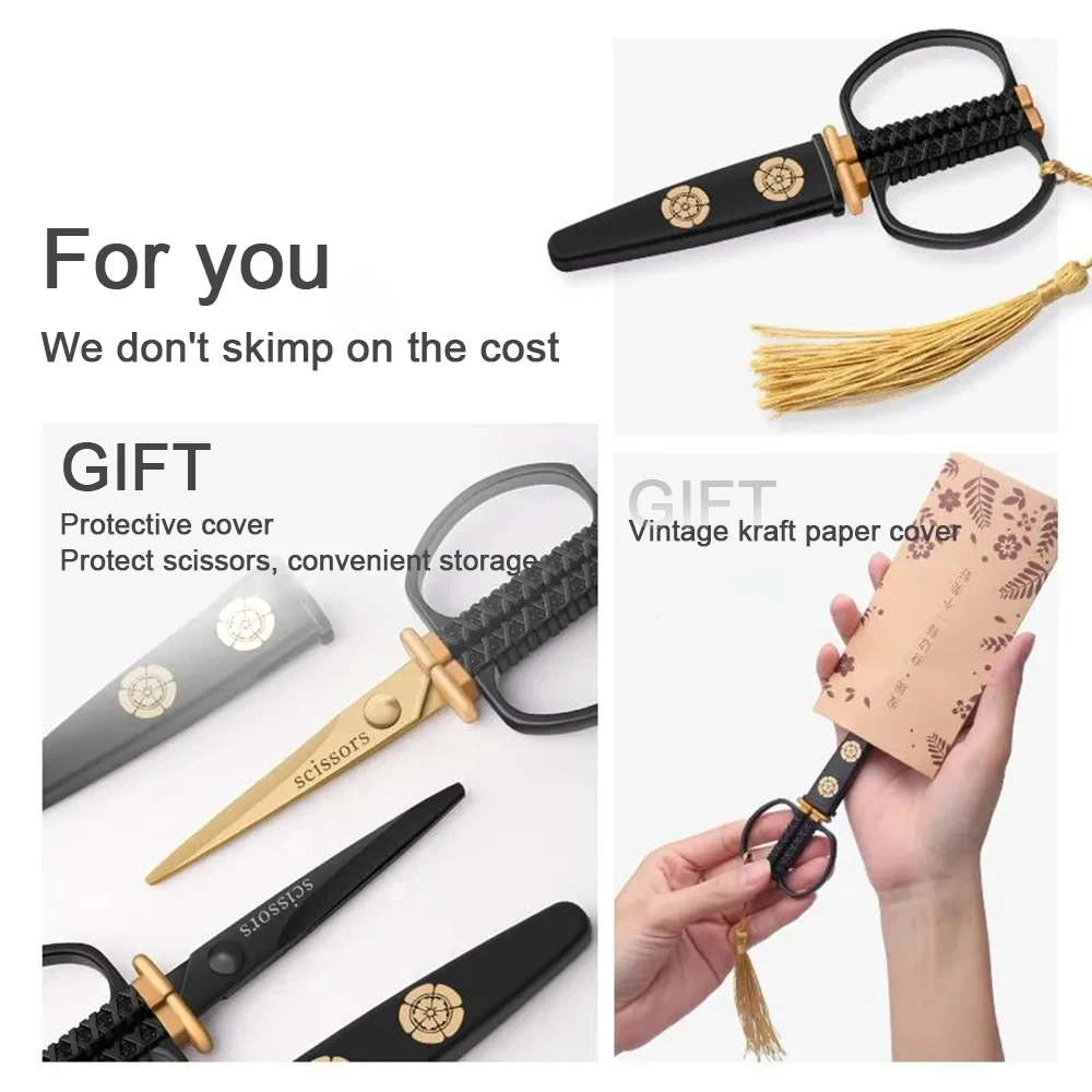 Multifunctional Craft Scissors Stainless Steel Fabric Cutter Round Head Safety Embroidery Scissors Handmade Scissors