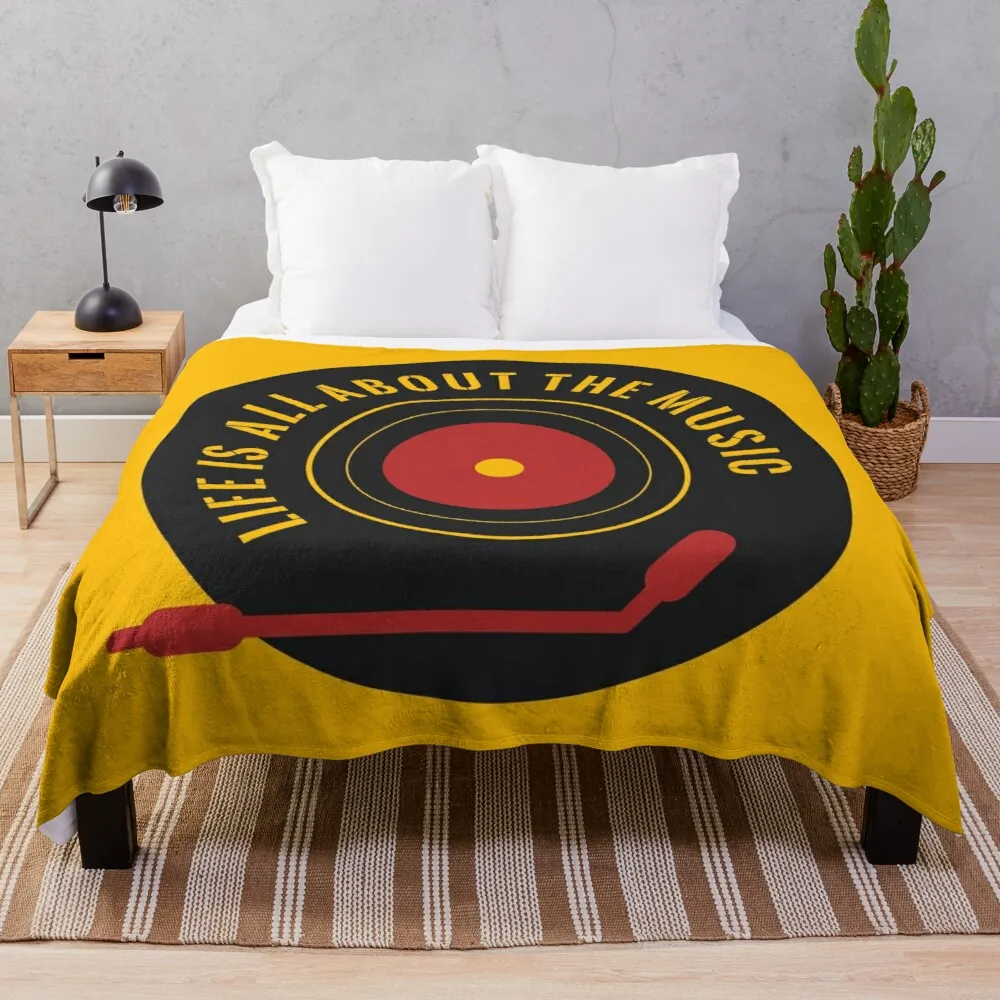 

Life Is All About The Music - Music Lover, плед, одеяло Flannels