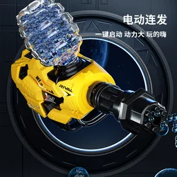 New Gatling Mechanical Cannon Boy Electric Burst Toy Outdoor Interactive Fighting Chicken Toy Gun