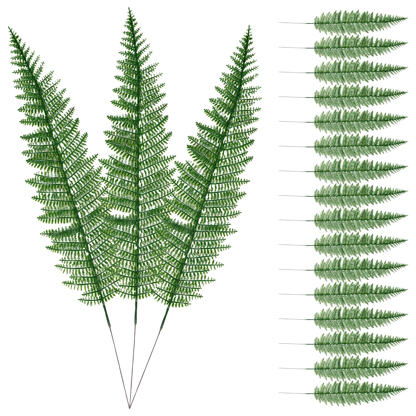 

20Pcs Safe Material Plastic Faux Leaves for Wedding Aisle Decor Realistic Greenery Centerpieces Event Decoration