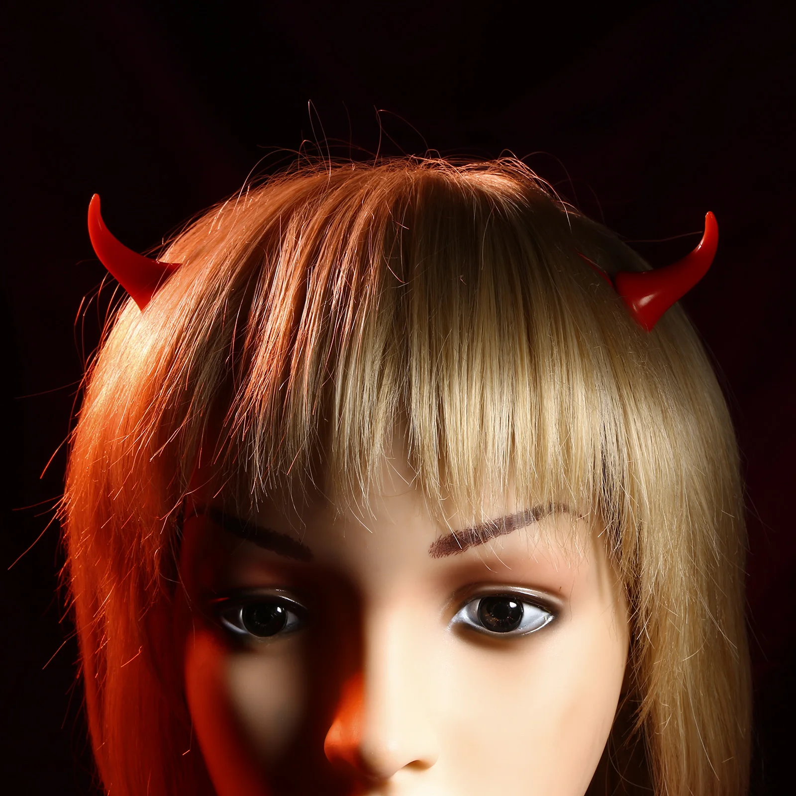 Devil Horn Hairpin Easter horror cosplay Accessories Halloween Cosplay Costume Headgear horror Party Dress-up Blood Necklace