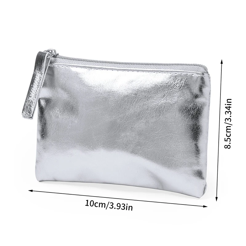 New PU Women's Glitter Bag Cosmetics Storage Bag Fashion Toiletries Portable Paillette Makeup Artificial Leather Bag Coin Purse