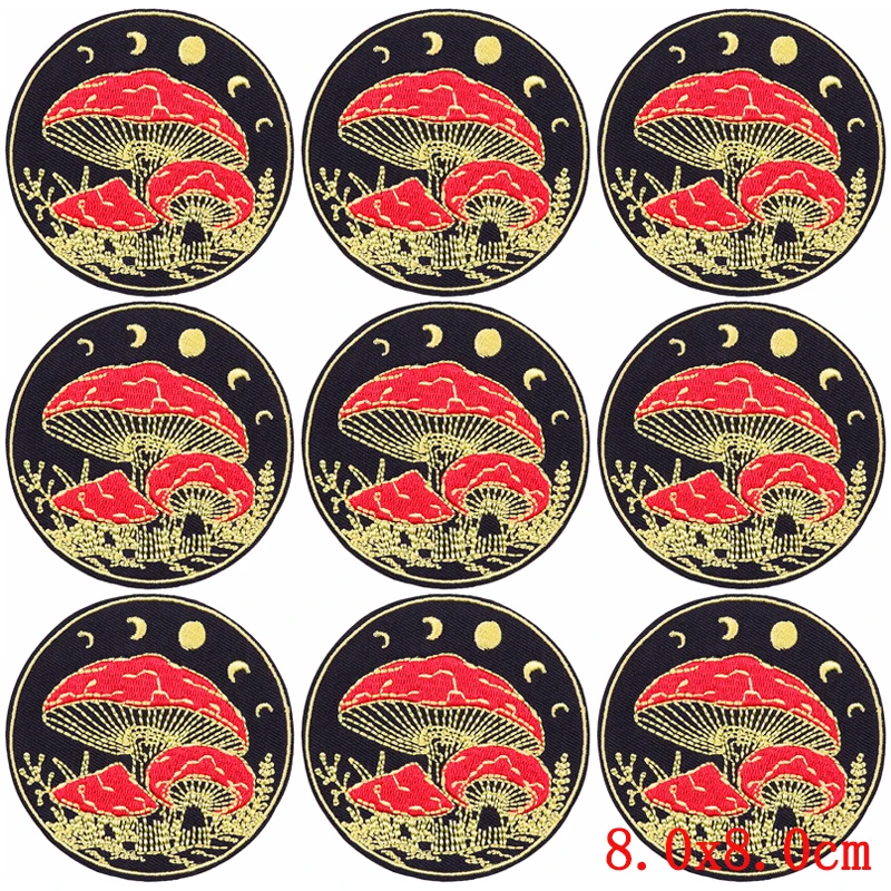 10Pcs/Lot Wilderness Adventure Embroidery Patch Iron On Patches For Clothing Outdoor Camping Embroidered Patches For Clothes