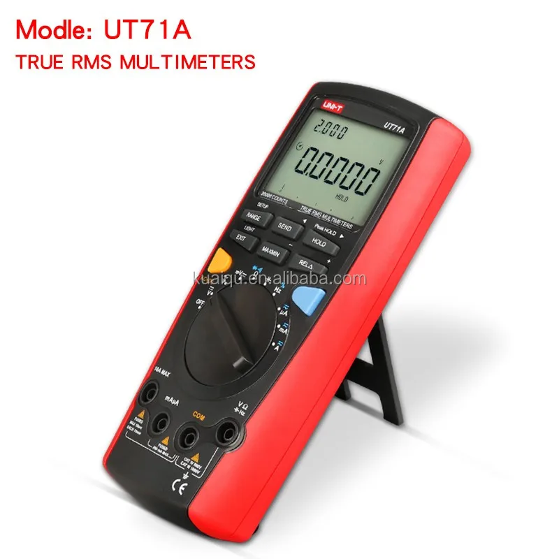 Intelligent Digital Multimeters UNI-T UT71A Digital AC DC Current Voltage USB True REL Resistance Tester Ammeter