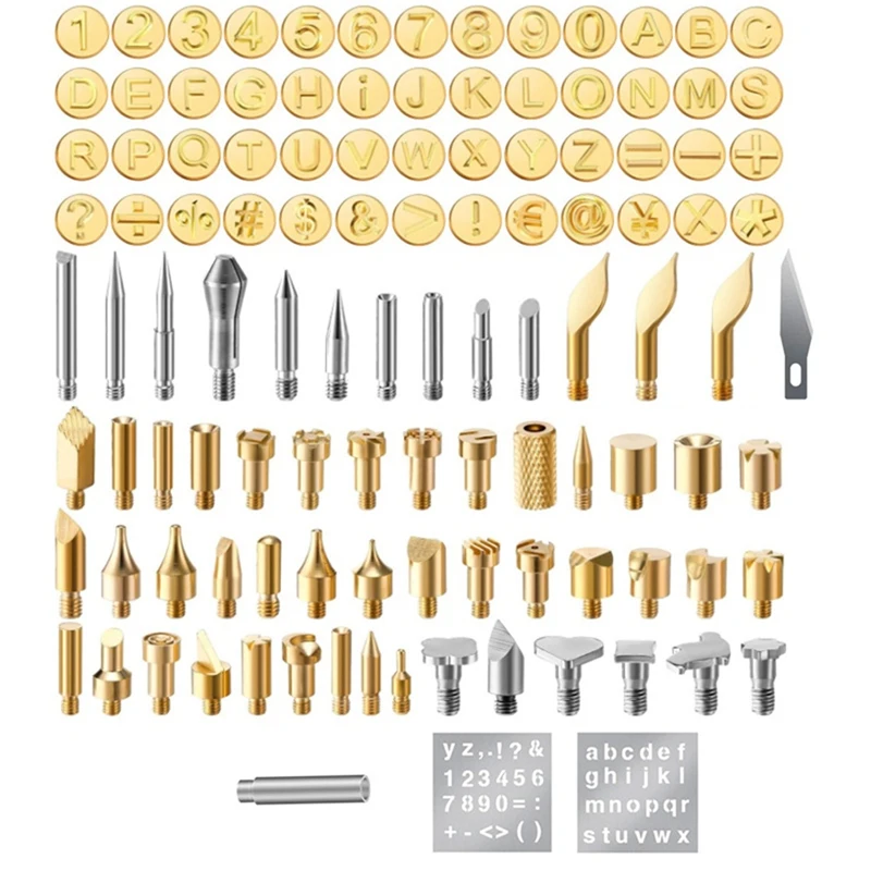 

WCS-112 шт., набор наконечников для выжигания древесины для пирографии, набор наконечников для выжигания древесины, включая буквенный номер, символ, наконечник для выжигания древесины