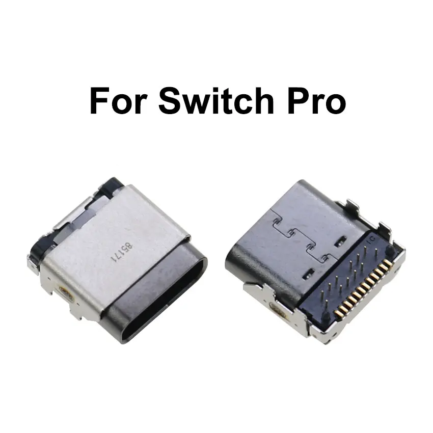 JCD 1Pcs Original พอร์ตชาร์จสำหรับสวิทช์ NS คอนโซล USB Type-C หญิงซ็อกเก็ตสำหรับสวิทช์ lite/Oled/Pro